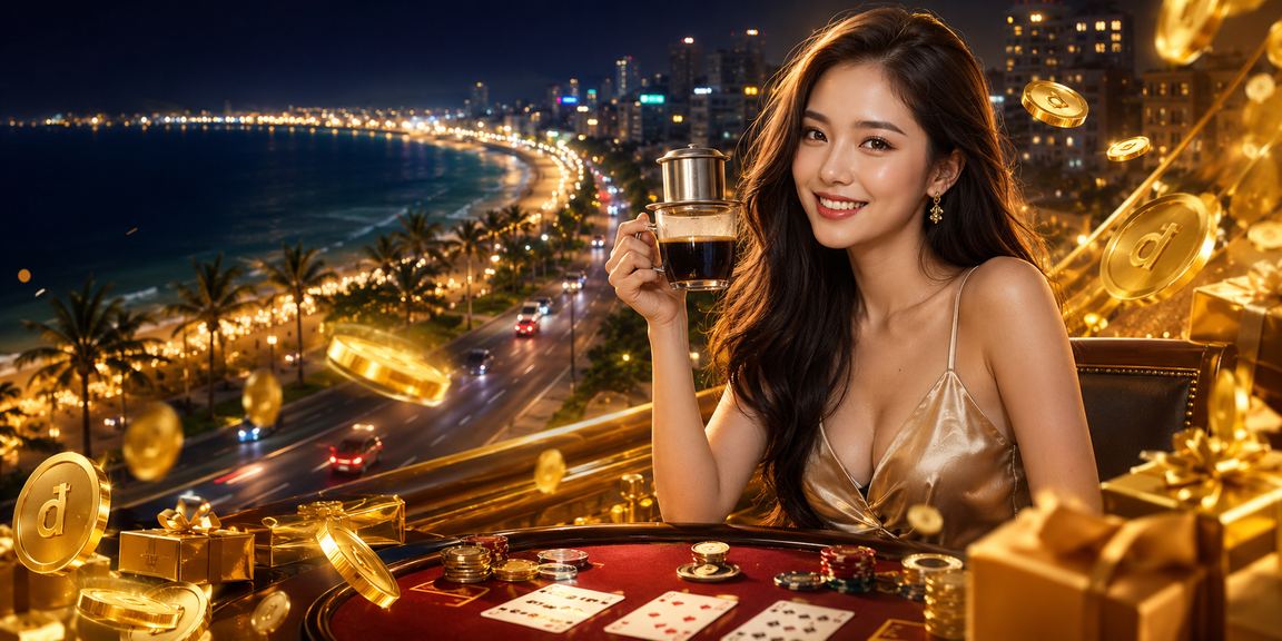 Người chơi thư giãn bên tách cà phê tại Phan Thiết và trải nghiệm baccarat trực tuyến trên điện thoại